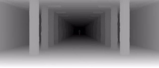DyFN depth map of Metro corridor