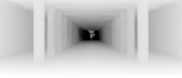 Marigold Depth v1.0 depth map of Metro corridor