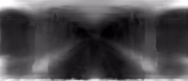 TIPS v2 SO400M DPT depth map of Metro corridor