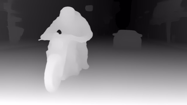 DyFN depth map of Motorcycle chase