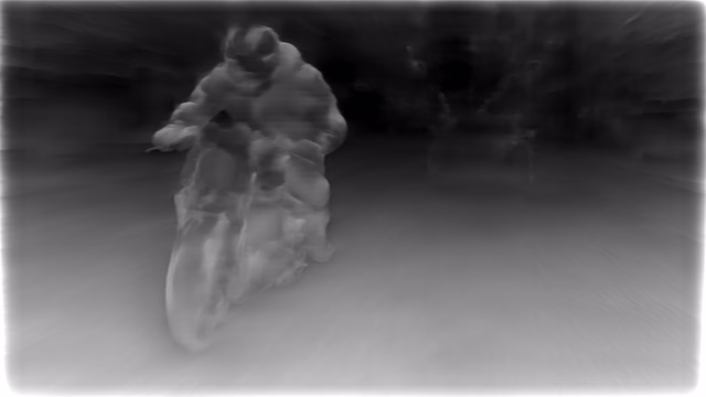 ZoeDepth NYU depth map of Motorcycle chase