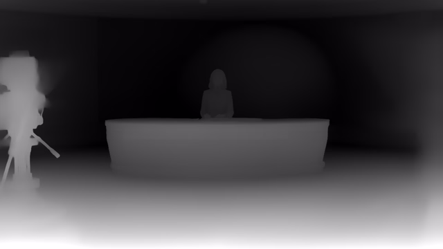 Distill Any Depth Large depth map of News studio