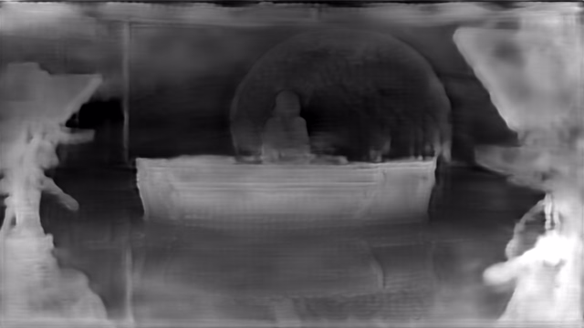 DPT DINOv2-Small KITTI depth map of News studio