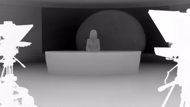 Stable Diffusion E2E-FT Depth depth map of News studio