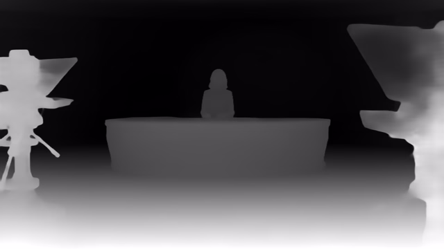 UniDepth v2 ViT-L depth map of News studio