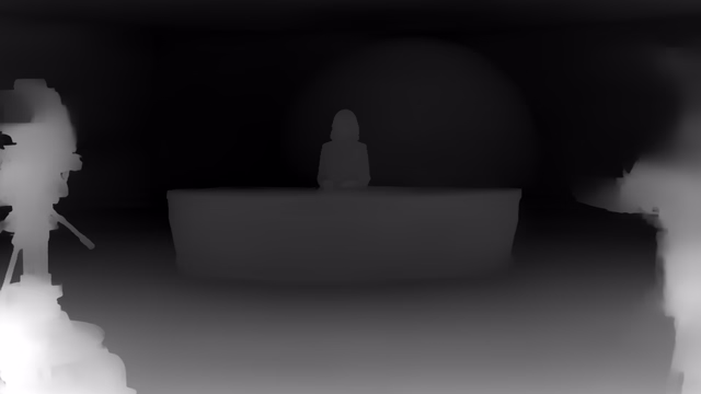 Video Depth Anything Small depth map of News studio