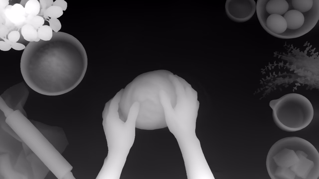 Distill Any Depth Large depth map of Overhead cooking