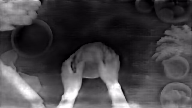 DPT DINOv2-Large KITTI depth map of Overhead cooking