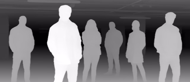DyFN depth map of Parking garage lineup