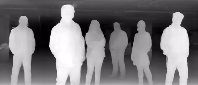 ZoeDepth KITTI depth map of Parking garage lineup