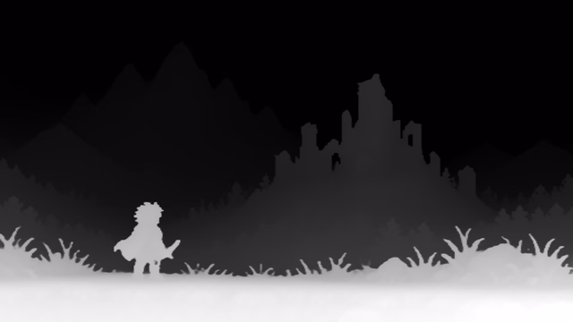 Depth Anything V2 Large depth map of Pixel art castle