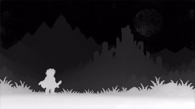 Depth Anything V3 Mono Large depth map of Pixel art castle