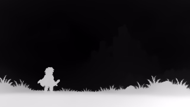 Depth Pro depth map of Pixel art castle