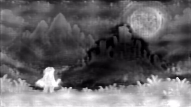 DPT DINOv2-Giant KITTI depth map of Pixel art castle