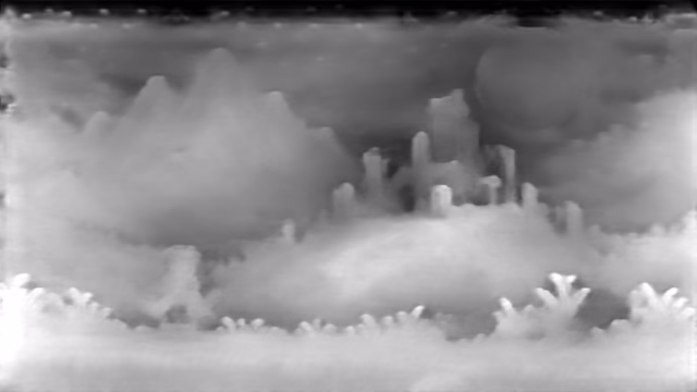 GLPN KITTI depth map of Pixel art castle