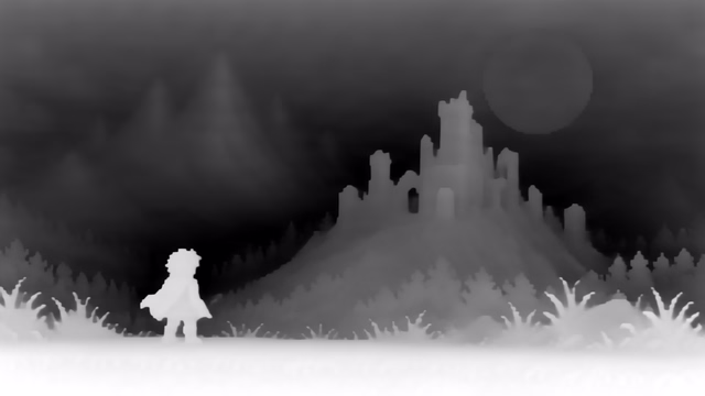 Marigold Depth E2E-FT depth map of Pixel art castle