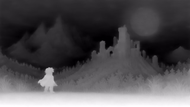 Marigold Depth v1.0 depth map of Pixel art castle