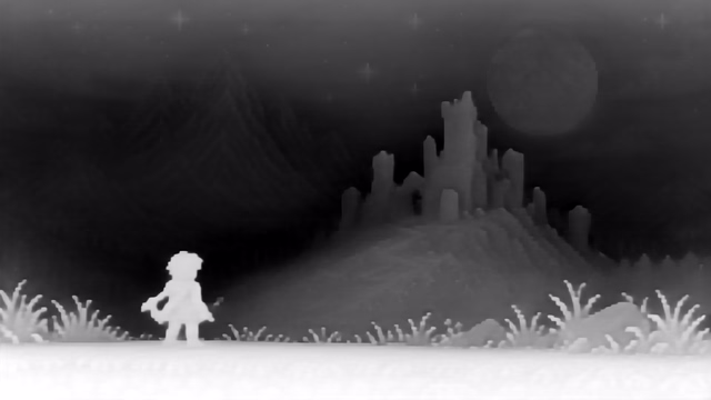 Stable Diffusion E2E-FT Depth depth map of Pixel art castle