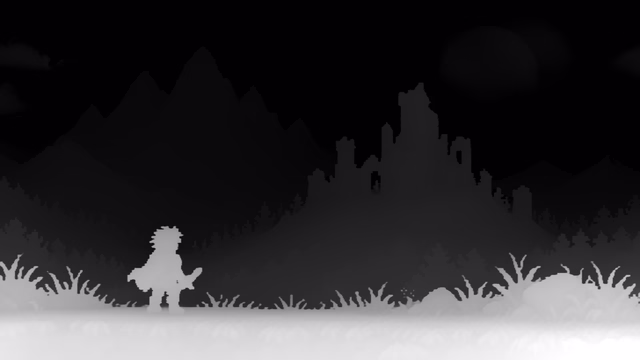 Video Depth Anything Large depth map of Pixel art castle