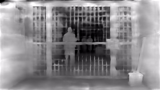 DPT DINOv2-Base KITTI depth map of Prison mesh gates