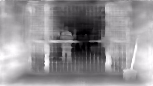 DPT DINOv2-Small KITTI depth map of Prison mesh gates