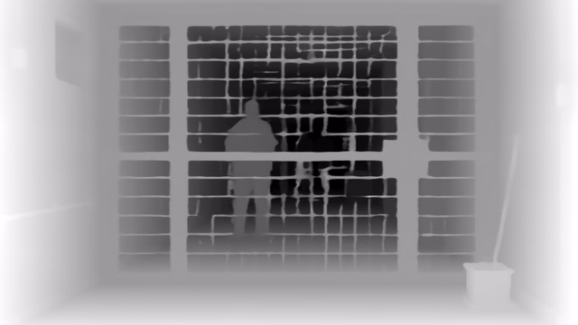 DyFN depth map of Prison mesh gates