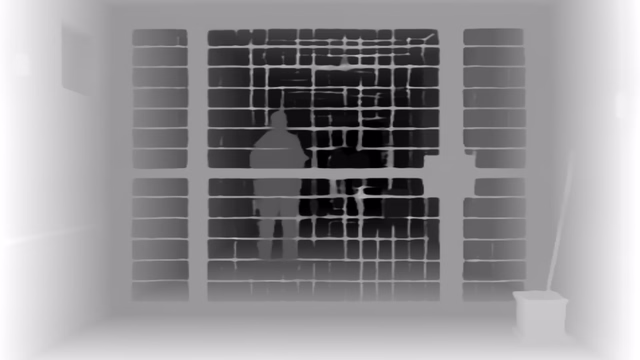 MoGe ViT-L depth map of Prison mesh gates