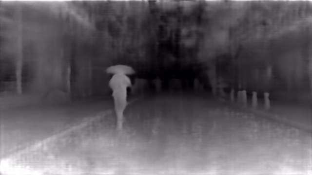 DPT DINOv2-Giant KITTI depth map of Rainy night street