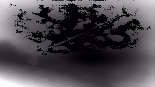 Depth Anything 3 Metric Large depth map of Watercolor illustration