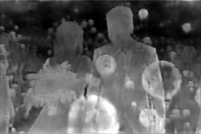 DPT DINOv2-Giant KITTI depth map of Wedding, soap bubbles