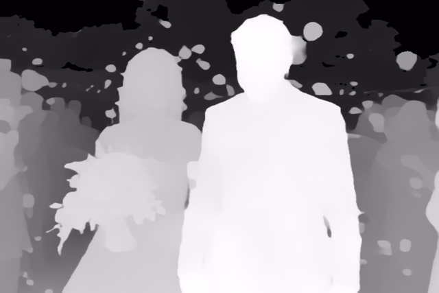 DyFN depth map of Wedding, soap bubbles