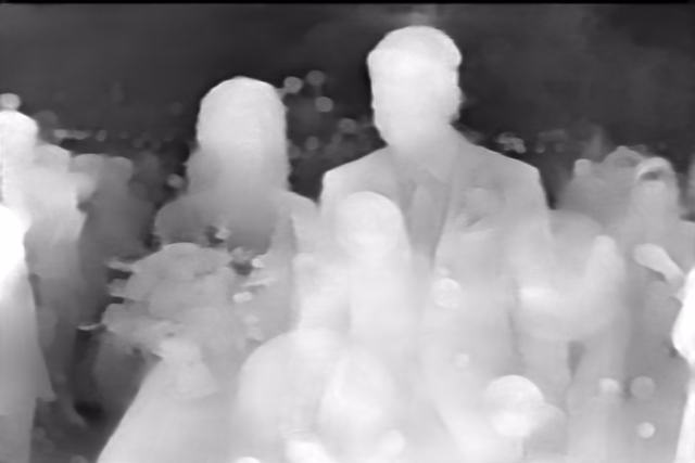 GLPN NYU depth map of Wedding, soap bubbles