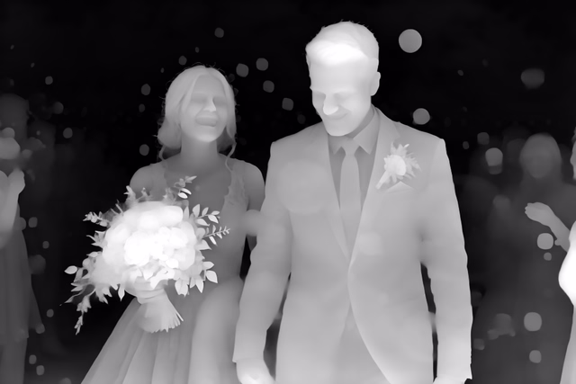 Iris depth map of Wedding, soap bubbles