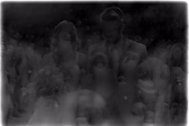 ZoeDepth NYU depth map of Wedding, soap bubbles